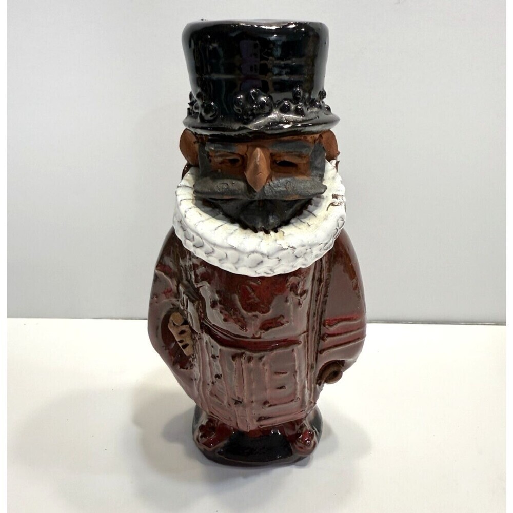Vintage Chelsea Pottery England Studio Figure Tower Guard Red 7.5" Hand Painted